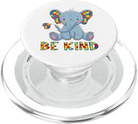 Sensibilisation à l'Autisme, éléphant drôle, Acceptation de l'Autisme, Soyez Gentil PopSockets PopGrip pour MagSafe