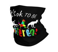 Sensibilisation À l'Autisme : Les Animaux, C'est Normal D'Être Différent Femme Homme Bandana Respirant Snood Douce Tour De Cou pour Course À Pied Marche Plein Air Yoga
