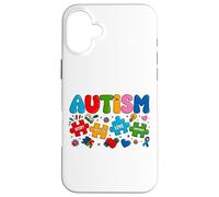 Sensibilisation à l'Autisme, Maman et Papa - Accepter, Comprendre, Aimer différemment Coque pour iPhone 16 Plus