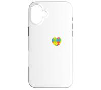 Sensibilisation à l'Autisme : orthophonie I Heart (Love) Coque pour iPhone 16 Plus