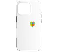 Sensibilisation à l'Autisme : orthophonie I Heart (Love) Coque pour iPhone 16 Pro