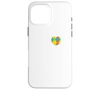 Sensibilisation à l'Autisme : orthophonie I Heart (Love) Coque pour iPhone 16 Pro Max