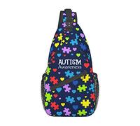 Sensibilisation à l'Autisme Puzzle Motif Sling Sacs Épaule Sac À Dos Petit Cross Body Poitrine Sling Sac À Dos pour Femmes Hommes