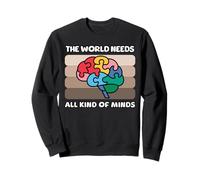 Sensibilisation à l'autisme : toutes sortes d'esprits autistes et cerveaux Sweatshirt