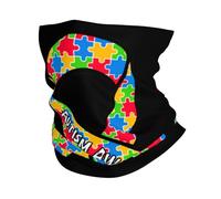 Sensibilisation À l'Autisme Unisexe Foulard Multifonctionnel Cache Cou Séchage Rapide Tour De Cou pour Voyage Golf Moto Yoga
