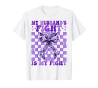 Sensibilisation à l'épilepsie Wife My Husband's Fight is My Fight is My Fight T-Shirt
