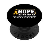 Sensibilisation à l'espoir - Ruban Jaune - Sensibilisation à l'endométriose PopSockets PopGrip Adhésif