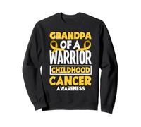 Sensibilisation au Cancer chez Les Enfants Grandpa of a Warrior Sweatshirt