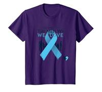 Sensibilisation au Cancer de la Prostate : Lutter pour Les Hommes Que Nous Aimons T-Shirt, Enfant, Violet, 8 Ans