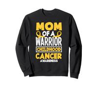Sensibilisation au Cancer de l'enfance Mom of A Warrior Sweatshirt