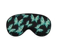 Sensibilisation au cancer de l'ovaire papillon masque pour les yeux de sommeil ombre pour les yeux avec sangle réglable bandeau pour les voyages en avion