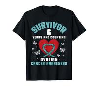 Sensibilisation au Cancer de l'ovaire pour Les survivants cardiaques 6 Ans et Le Compte T-Shirt