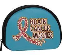 Sensibilisation au Cancer du Cerveau Femmes et Filles Mignon Mode Porte-Monnaie Portefeuille Sac Changement Pochette Porte-clés