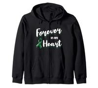Sensibilisation au Cancer du Foie Ruban Perte Aimer Souvenir Sweat à Capuche