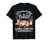 Sensibilisation au Cancer du poumon chez Fox en Novembre, Nous portons des Perles Blanches T-Shirt