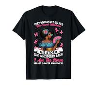 Sensibilisation au cancer du sein I'm The Storm Femmes afro-américaines T-Shirt