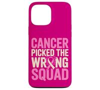 Sensibilisation au Cancer du Sein Mauvaise Équipe Survivant Coque pour iPhone 13 Pro Max