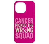 Sensibilisation au Cancer du Sein Mauvaise Équipe Survivant Coque pour iPhone 14 Pro Max