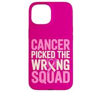 Sensibilisation au Cancer du Sein Mauvaise Équipe Survivant Coque pour iPhone 15