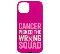 Sensibilisation au Cancer du Sein Mauvaise Équipe Survivant Coque pour iPhone 15 Plus