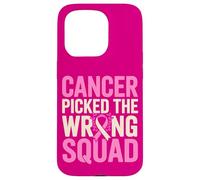 Sensibilisation au Cancer du Sein Mauvaise Équipe Survivant Coque pour iPhone 15 Pro