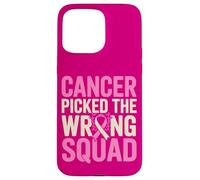 Sensibilisation au Cancer du Sein Mauvaise Équipe Survivant Coque pour iPhone 15 Pro Max