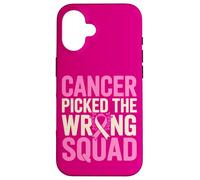 Sensibilisation au Cancer du Sein Mauvaise Équipe Survivant Coque pour iPhone 16