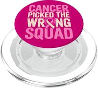Sensibilisation au Cancer du Sein Mauvaise Équipe Survivant PopSockets PopGrip pour MagSafe