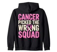 Sensibilisation au Cancer du Sein Mauvaise Équipe Survivant Sweat à Capuche