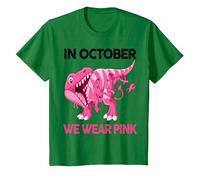 Sensibilisation au Cancer du Sein - Octobre - Rose - Bébé garçon T-Shirt, Enfant, Vert Kelly, 2 Ans