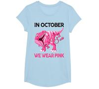 Sensibilisation au Cancer du Sein - Octobre - Rose - Bébé garçon T-Shirt, Fille, Bleu Céleste, XS