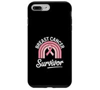 Sensibilisation au Cancer du Sein Survivant au Cancer du Sein Arc-en-Ciel Coque pour iPhone 7 Plus/8 Plus