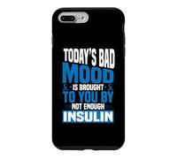 Sensibilisation au diabète de Type 1 2 Mois du pancréas diabétique T1D T2D Coque pour iPhone 7 Plus/8 Plus