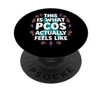 Sensibilisation au SOPK Guerrier Invisible Maladie Soutien PopSockets PopGrip Adhésif