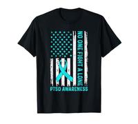 Sensibilisation au SSPT Drapeau des États-Unis Trouble de stress post-traumatique T-Shirt