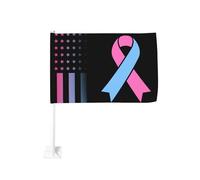 Sensibilisation au syndrome de mort subite du nourrisson - Guichet de fenêtre pour voiture - Décoration de protection solaire - Bannière double face 30 x 45 cm pour camion