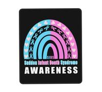 Sensibilisation Au Syndrome De Mort Subite du Nourrisson (Smsn) Arc-en-Ciel Tapis De Souris Antidérapant Mousepad Petit Mouse Pad pour Travail Bureau Maison 25X30Cm