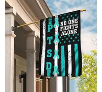 Sensibilisation Au Syndrome De Stress Post-Traumatique. Personne Ne Lutte Seul. Drapeau De Décoration Drapeau De Jardin Drôle Drapeaux De Vacances Décoration Pour Balcon Maison Patio M