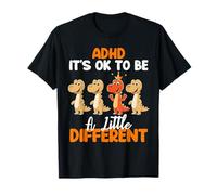 Sensibilisation au TDAH Dinosaure Enfant Garçons Mois TDAH Embrasser T-Shirt