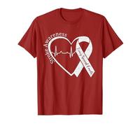 Sensibilisation aux accidents vasculaires cérébraux cardiaques Survivant Guerrier Attaque cérébrale T-Shirt