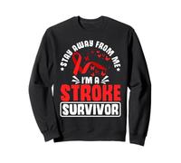 Sensibilisation aux Accidents vasculaires cérébraux Rouges survivants Sweatshirt