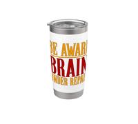 Sensibilisation aux commotions cérébrales Soyez conscient du cerveau en réparation Commotion cérébrale Gobelet isotherme en acier inoxydable double paroi