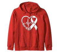 Sensibilisation aux Maladies cardiaques Heartbeat CHD Wear Red Heart Health Sweat à Capuche