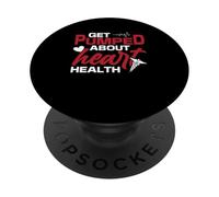 Sensibilisation aux Maladies cardiaques Soyez pompé sur la santé du Foyer PopSockets PopGrip Adhésif