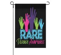 Sensibilisation Aux Maladies Rares Bannière Suspendre Drapeaux De Jardin Durable Drapeau De Jardin Pour Chambres Dortoirs Fêtes 30X45cm