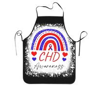 Sensibilisation Aux Malformations Cardiaques Congénitales Unisexe Chef Tabliers Lavable Tablier De Cuisine Imperméable Tabliers De Barbecue pour Restaurant Café Cuisson