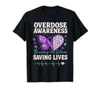 Sensibilisation aux surdoses briser Le Silence sauvant des Vies T-Shirt