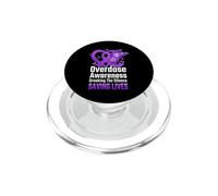Sensibilisation aux surdoses Briser Le Silence Sauver des Vies PopSockets PopGrip pour MagSafe