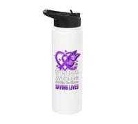 Sensibilisation aux surdoses Briser le silence Sauver des vies Stainless Steel Insulated Water Bottle
