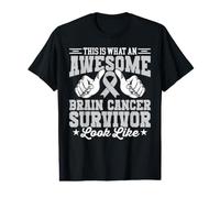 Sensibilisation aux tumeurs cérébrales des survivants du Cancer du Cerveau T-Shirt Graphique avec Valeur